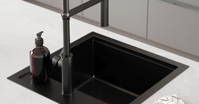 Den nye køkkenklassiker: kompositvasken i sort