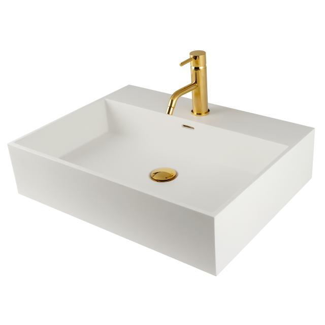 Solid Surface 60 håndvask, Hvid