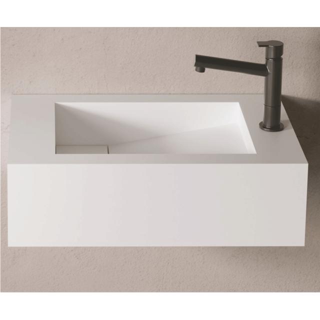 Asti Solid Surface 31x50 håndvask, Hvid