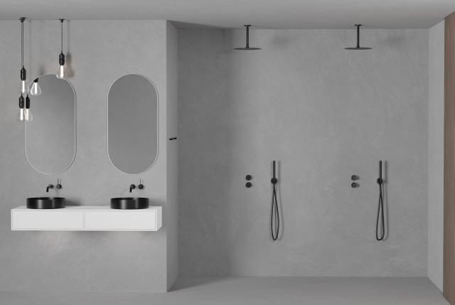 Primy Steel Harmonized 1 indbygningsarmatur til håndvask, Shadow
