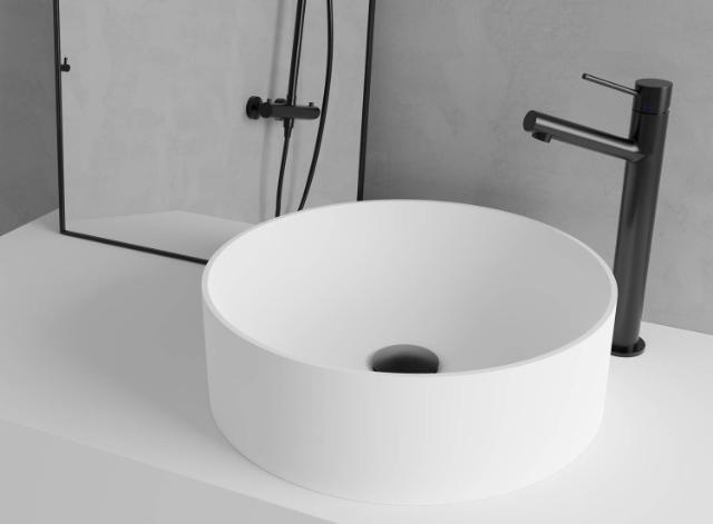 Primy R2 Solid Surface håndvask, Hvid