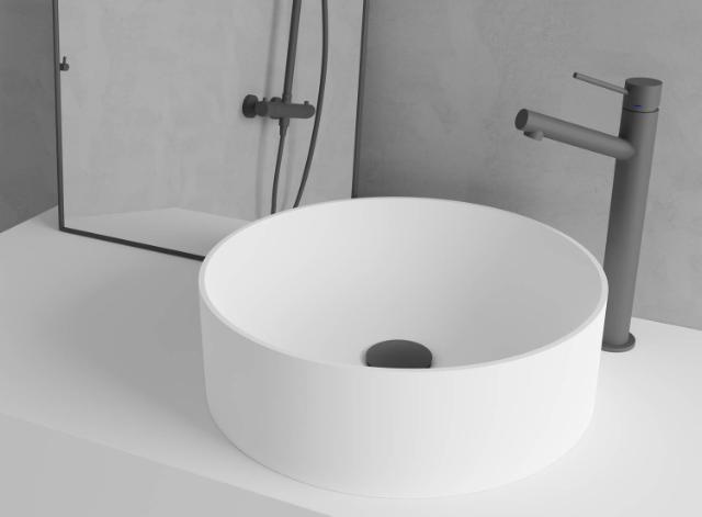 Primy R2 Solid Surface håndvask, Hvid