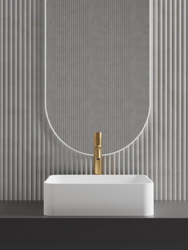 Primy S1 Solid Surface håndvask, Hvid