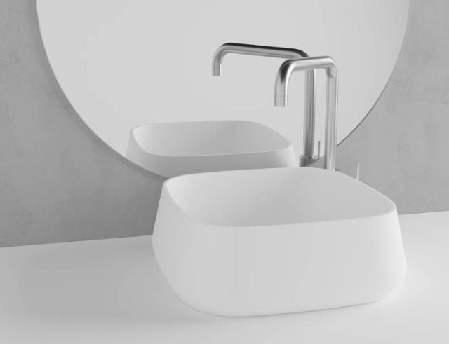 Primy S3 Solid Surface håndvask  Hvid