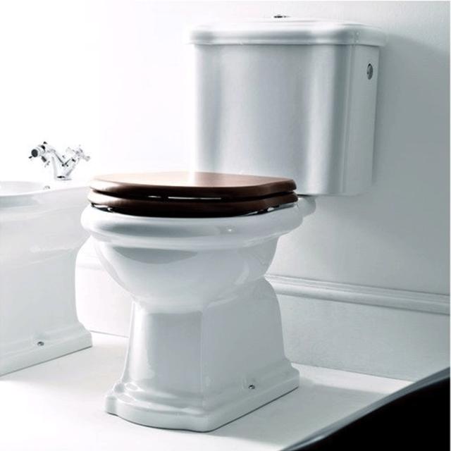 Retro Monoblocco toilet m/S-lås, Hvid
