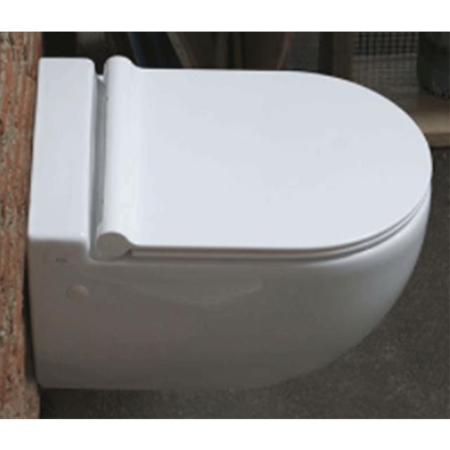 Axa One slim toiletsæde m/soft close, Hvid