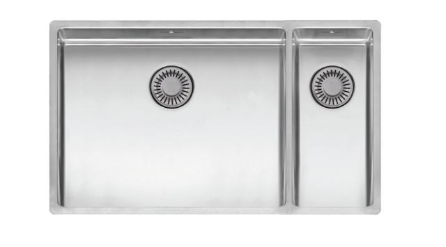 New York 50x40+18x40 (L) Comfort 1½ kumme køkkenvask, Rustfrit stål