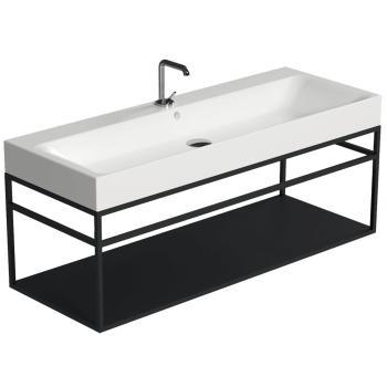 Væghængt stativ til Cento vaske 120x45, Matsort