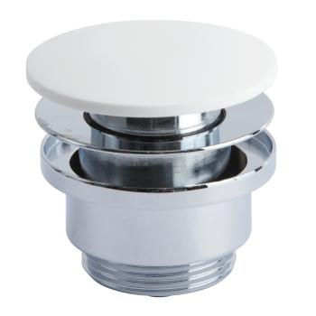 Lavabo Luna pop-up bundventil, Solid Surface hvid