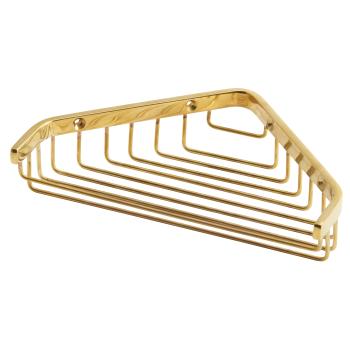 Lavabo Luna hjørnetrådkurv, Massiv messing