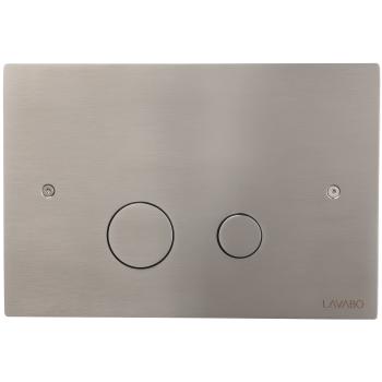 Lavabo Luna skylleplade t/indbygningscisterne, Børstet rustfrit stål