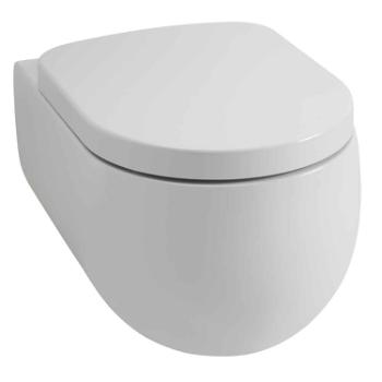 Flo 54 rimless væghængt toilet, Hvid