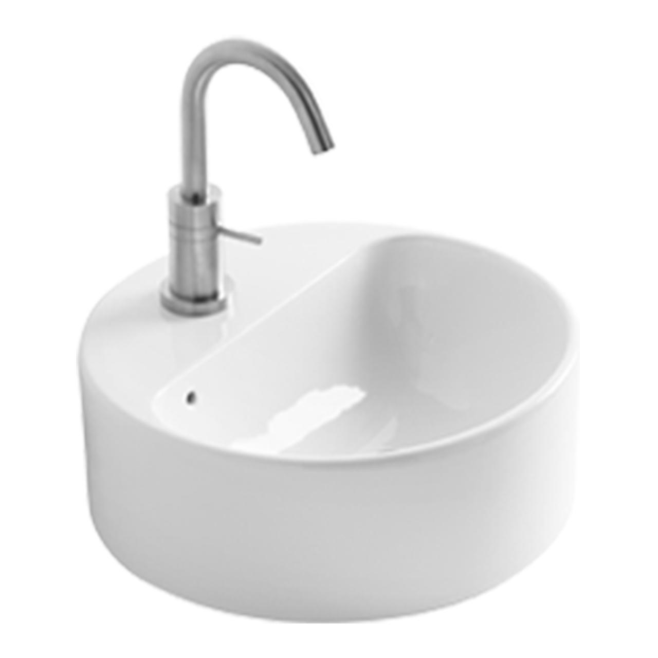 Axa Rondo 1035 Normal porcelænshåndvask, Hvid