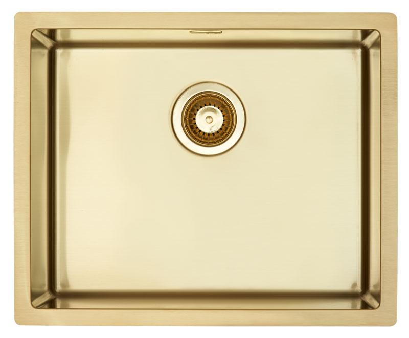 Quadrix 50 køkkenvask, PVD Guld