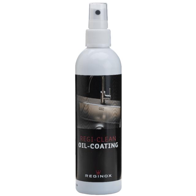 Regi-Clean Oil Coating, plejemiddel til farvede, stål- og granitvaske, 250 ml.